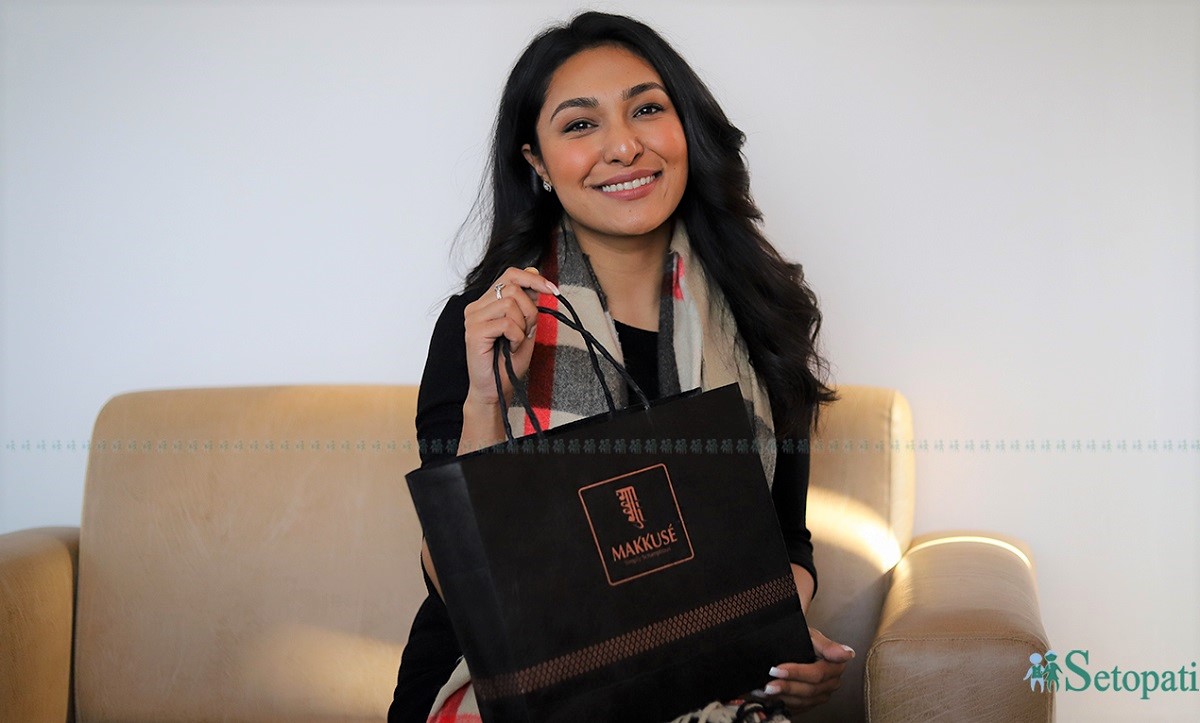 पूर्व मिस नेपाल अनुष्का श्रेष्ठ। तस्बिरः निशा भण्डारी/सेतोपाटी